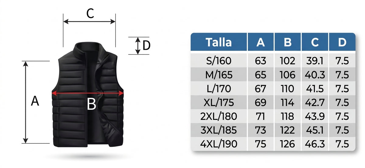 Chaleco Acolchado Essentials