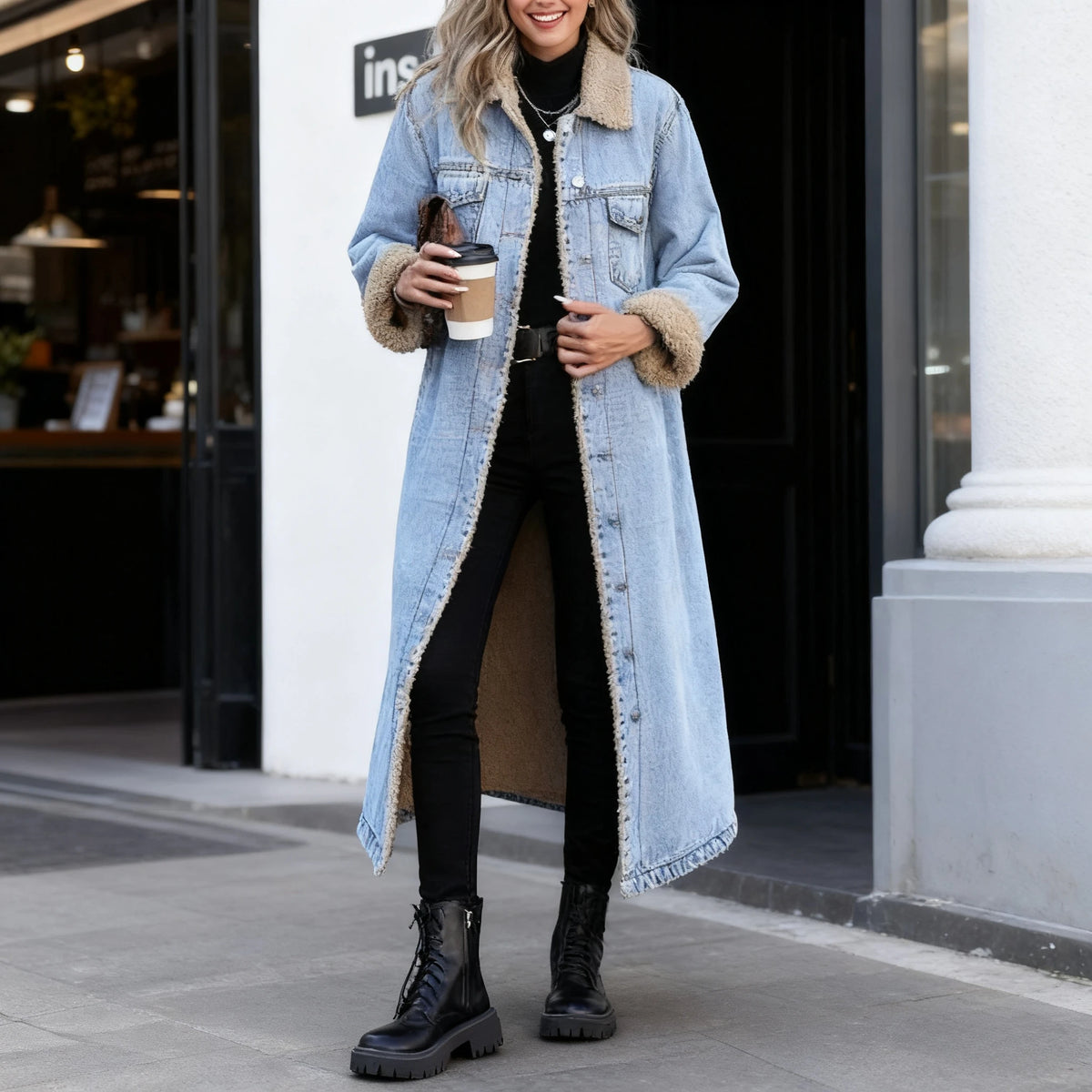 Abrigo Denim Aura